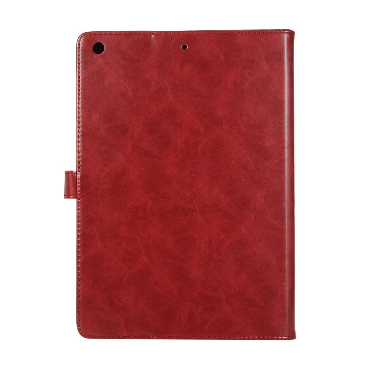 Crazy Horse Texture Horizontal Flip Leather Tablet Case with Buckle & Holder & Card ... (Wine Red)