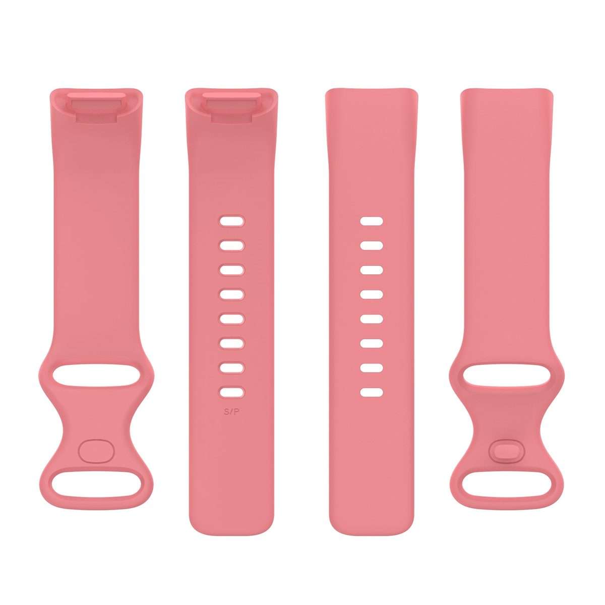 For Fitbit Charge 5 Silicone Watch Band, Size:S(Red)
