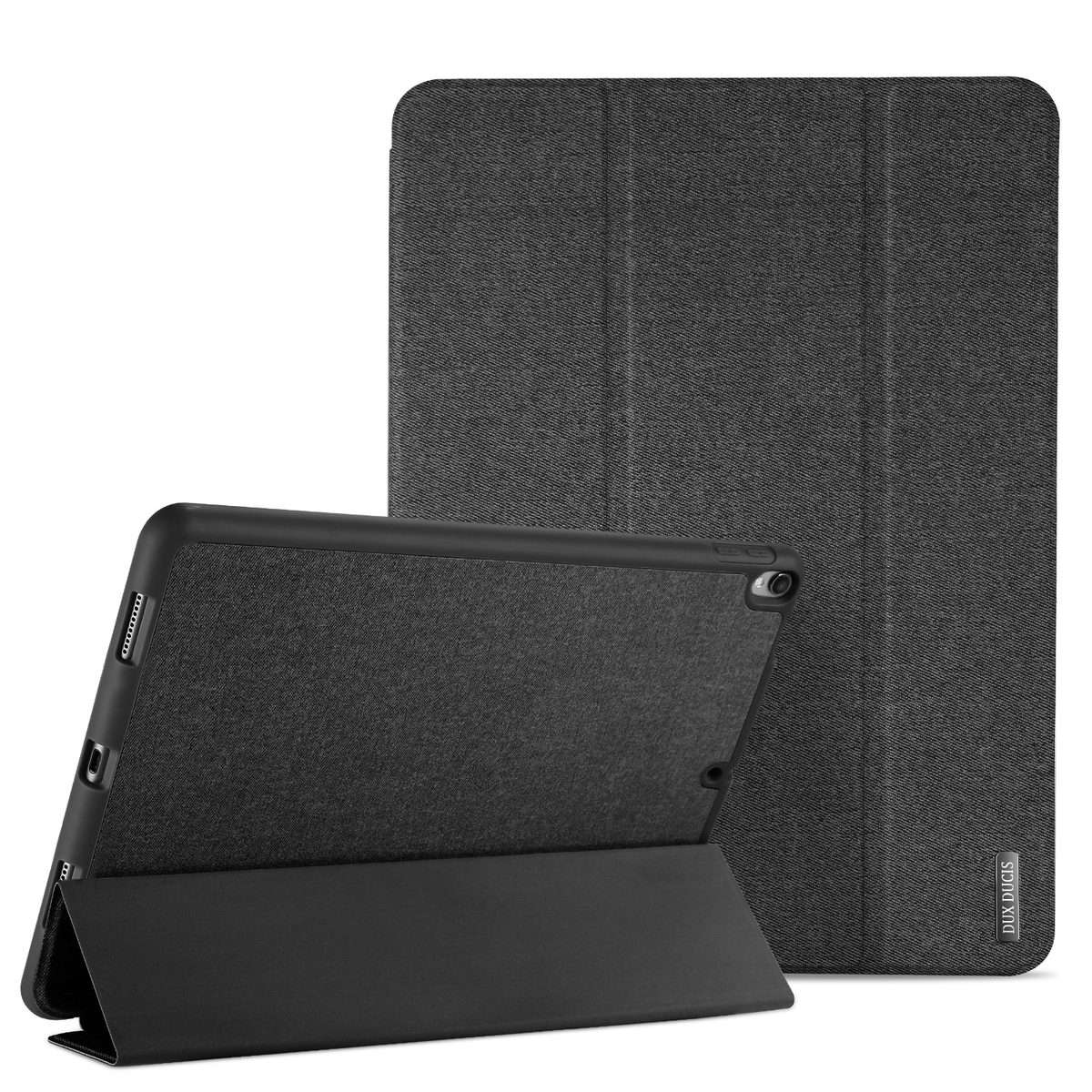 DUX DUCIS Domo Series Horizontal Flip Magnetic TPU + PU Leather Tablet Case with Three ... (Black)