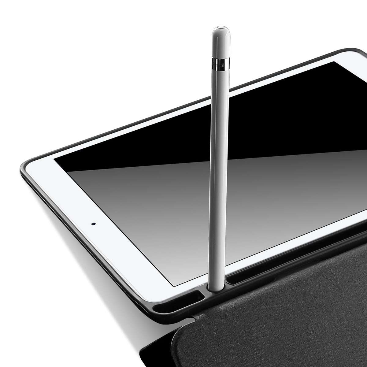 DUX DUCIS Domo Series Horizontal Flip Magnetic TPU + PU Leather Tablet Case with Three ... (Black)