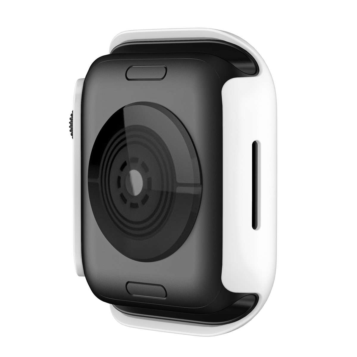 Shockproof TPU Protective Case For Apple Watch Series 9 / 8 / 7 45mm(White)