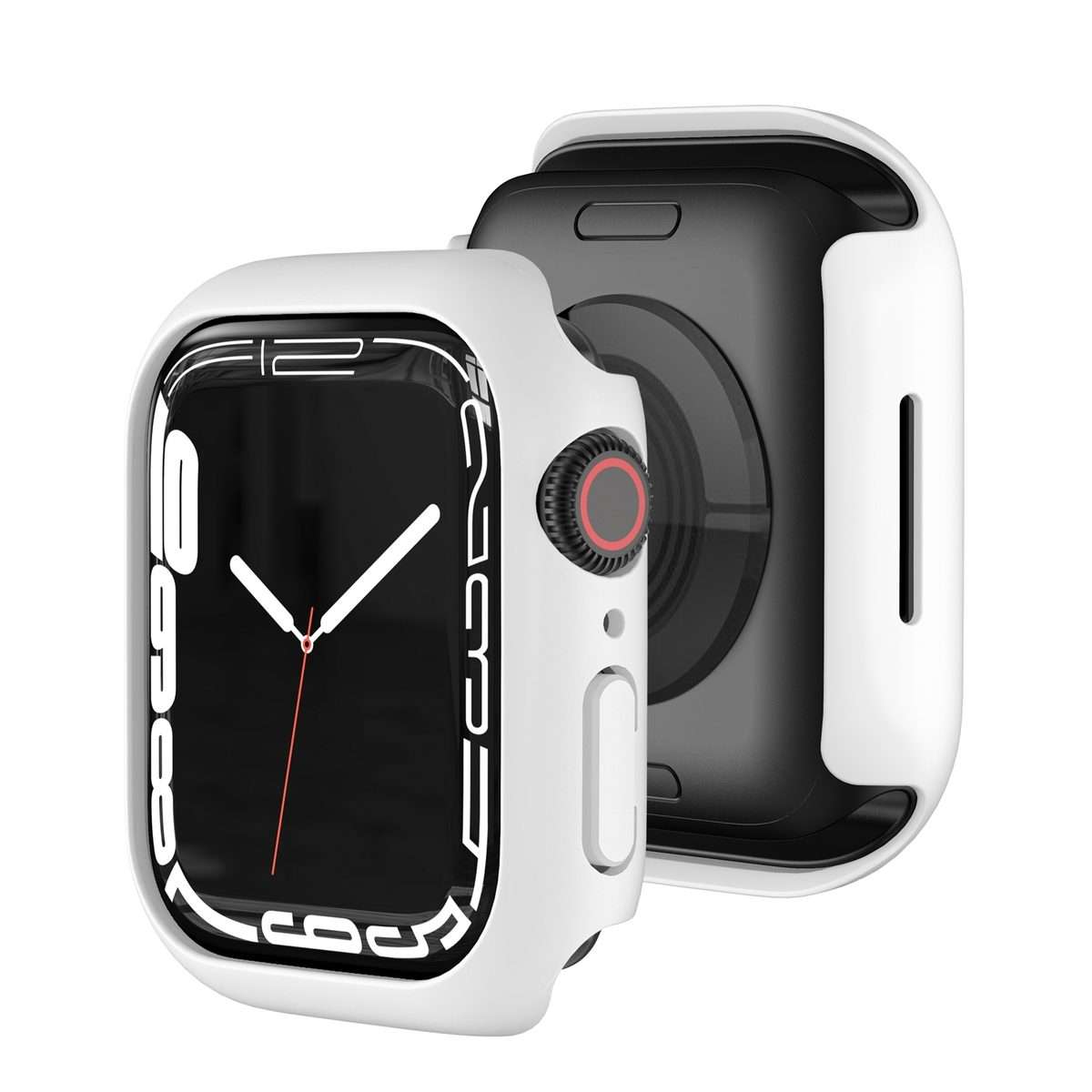 Shockproof TPU Protective Case For Apple Watch Series 9 / 8 / 7 45mm(White)