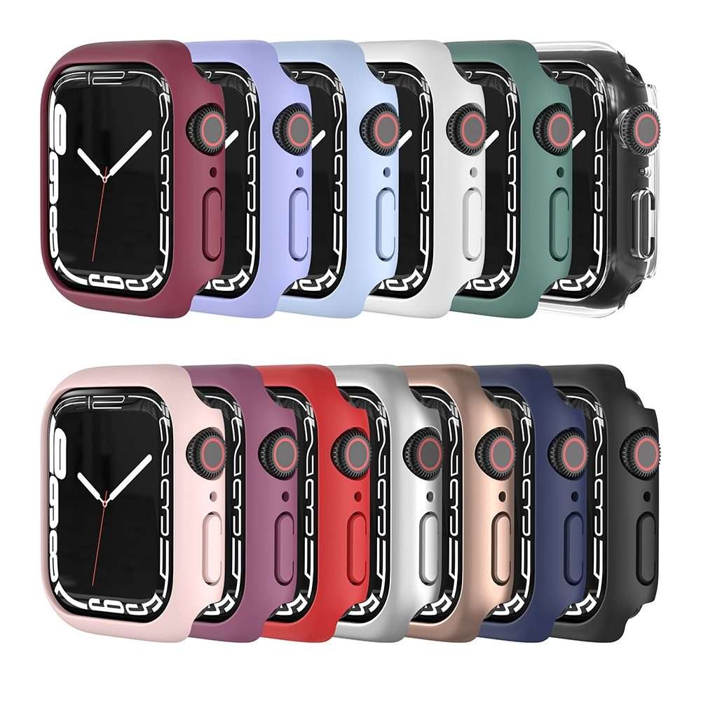 Shockproof TPU Protective Case For Apple Watch Series 9 / 8 / 7 45mm(White)