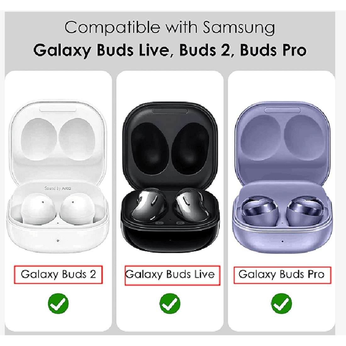 For Samsung Galaxy Buds Live / Buds 2 / Buds Pro / Buds 2 Pro Thunder Battlegear ... (Black Blue)
