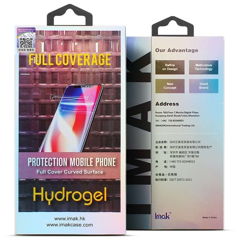For iPhone 13 Pro Max 2pcs IMAK Curved Full Screen Hydrogel Film Back Protector