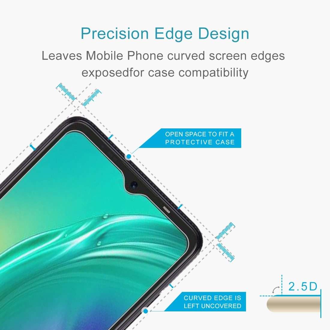 10 PCS 0.26mm 9H 2.5D Tempered Glass Film For Tecno Pop 4 Pro