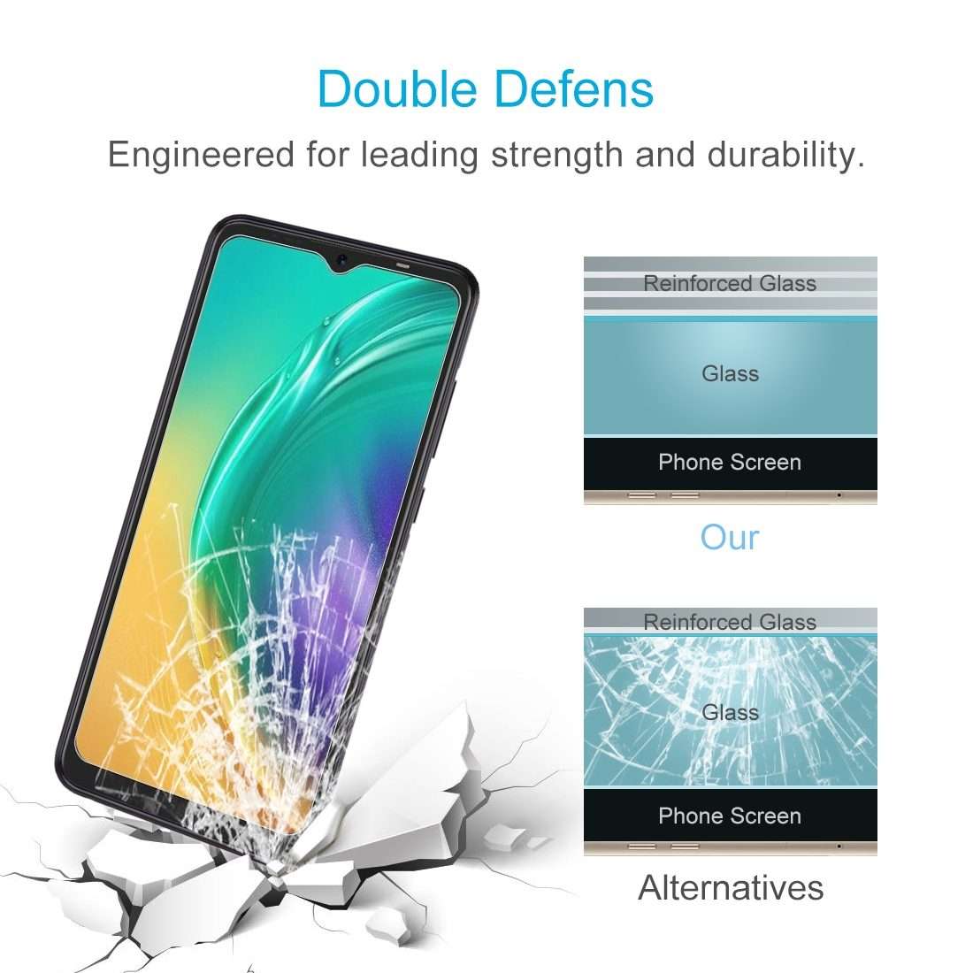 10 PCS 0.26mm 9H 2.5D Tempered Glass Film For Tecno Pop 4 Pro