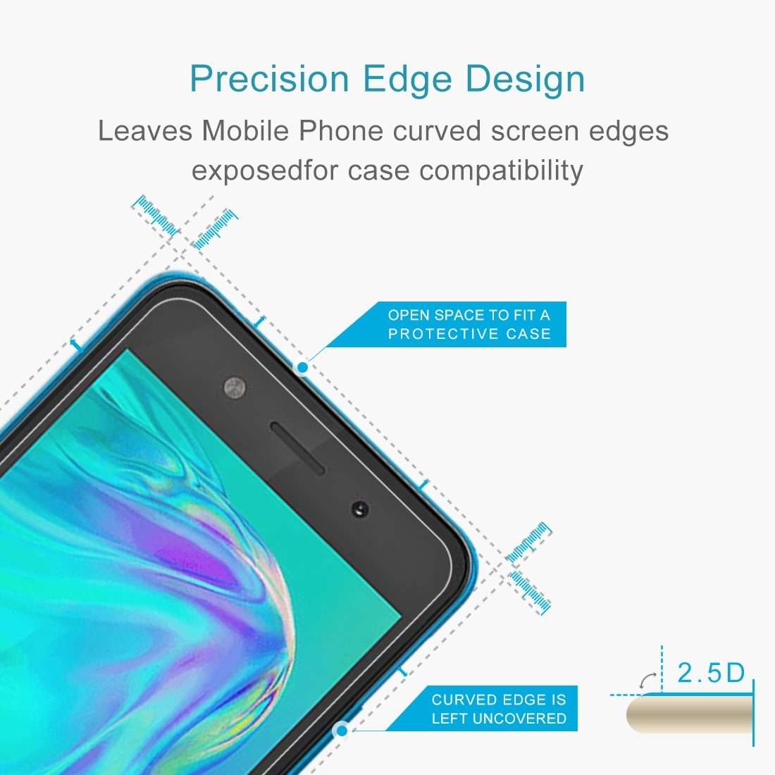 10 PCS 0.26mm 9H 2.5D Tempered Glass Film For Tecno Pop 5c