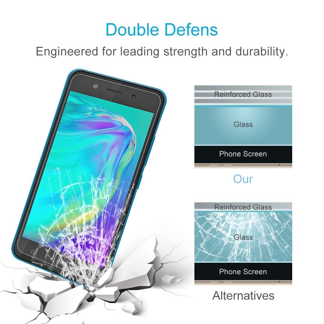 10 PCS 0.26mm 9H 2.5D Tempered Glass Film For Tecno Pop 5c