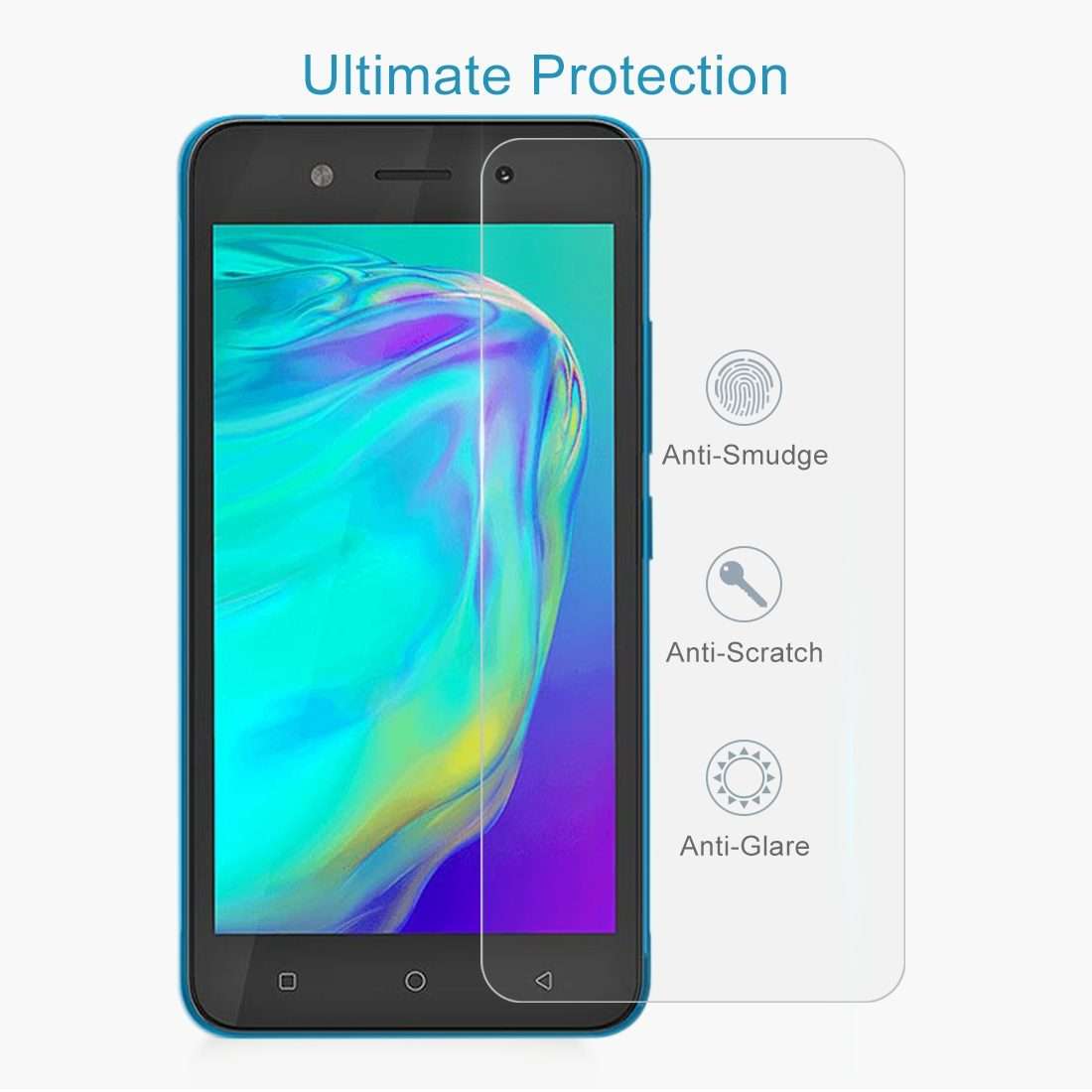 50 PCS 0.26mm 9H 2.5D Tempered Glass Film For Tecno Pop 5c