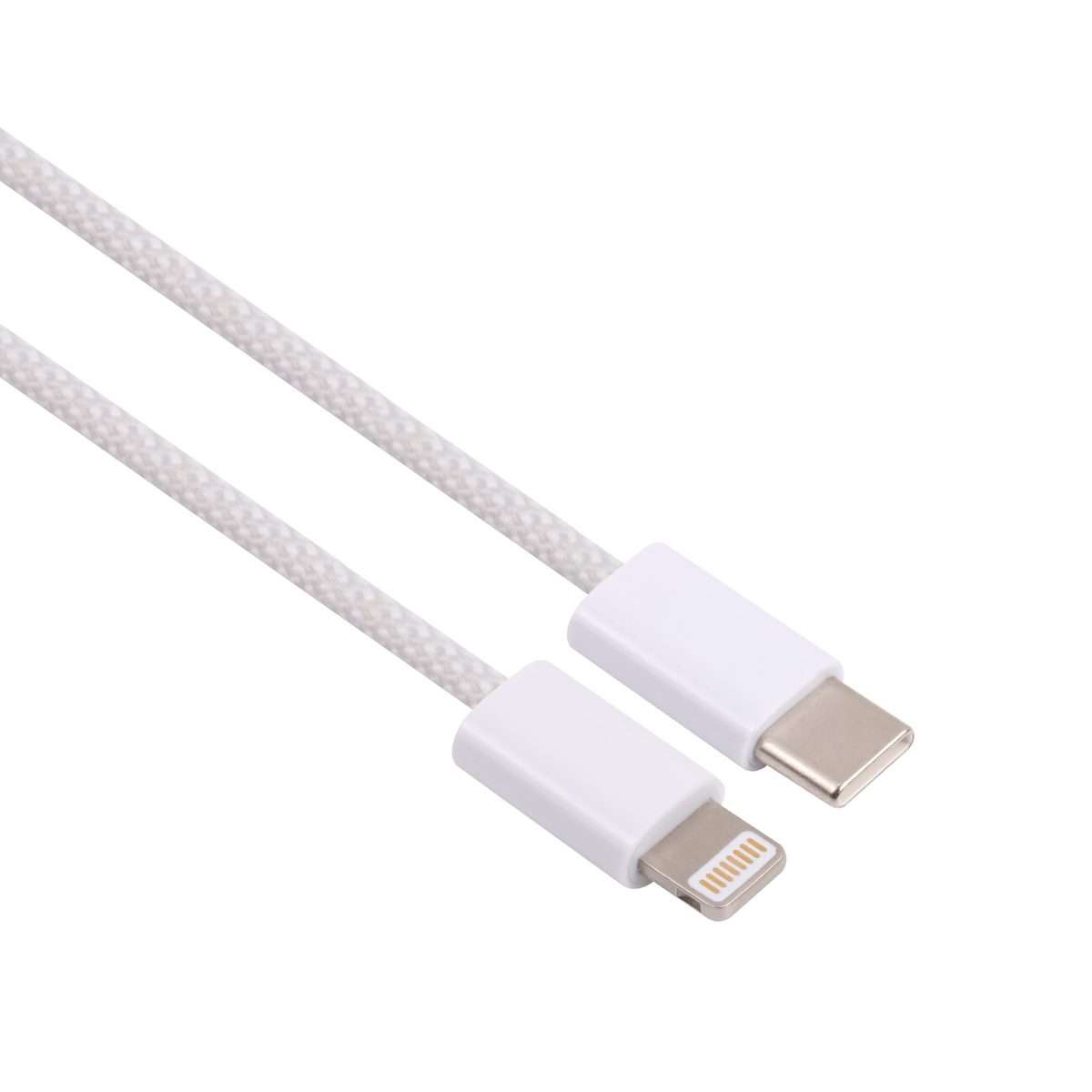 12W PD USB-C / Type-C to 8 Pin Data Cable, Cable Length: 1m(White)