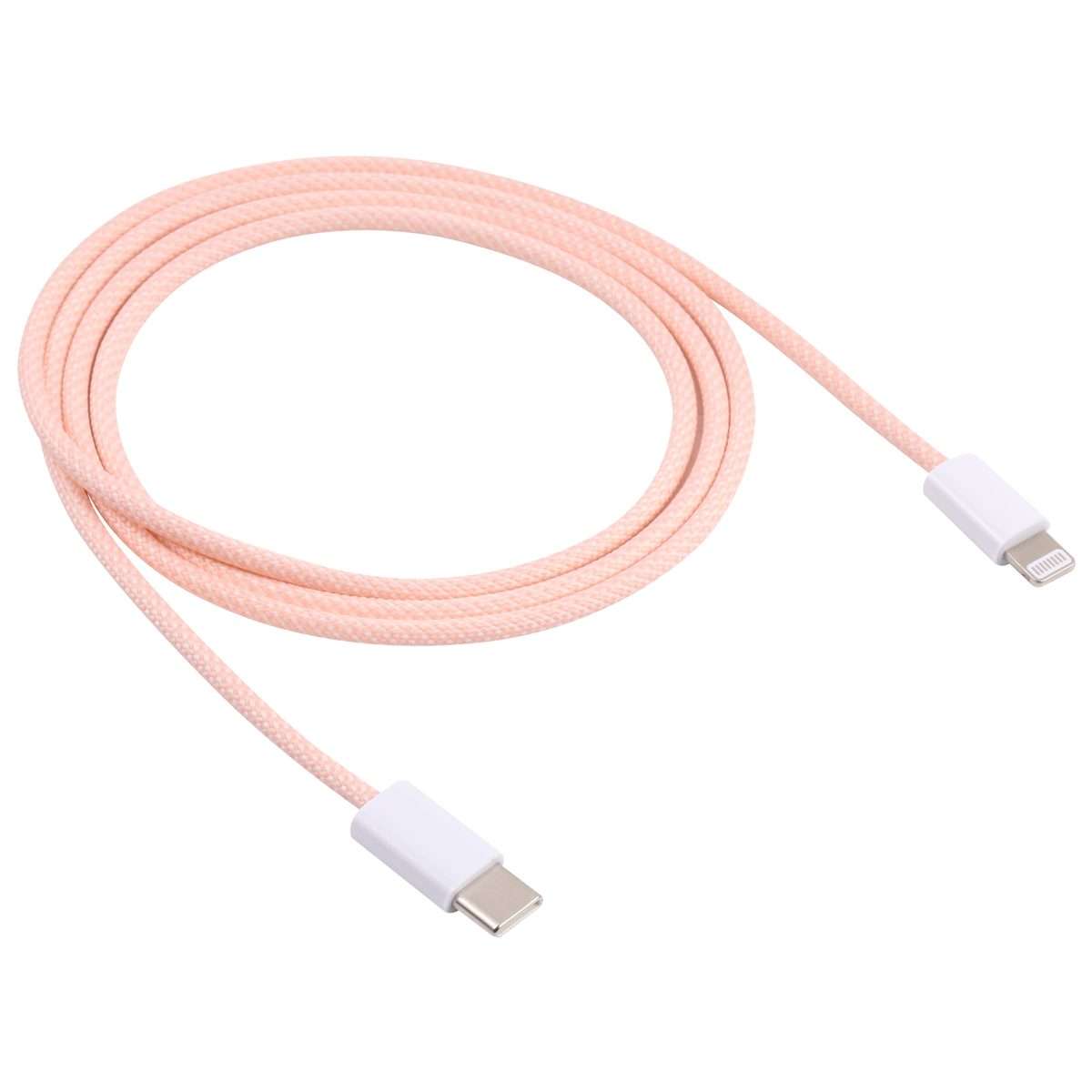 20W PD USB-C / Type-C to 8 Pin Data Cable, Cable Length: 1m(Pink)