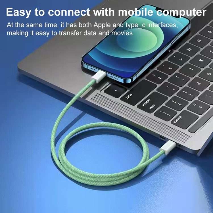 20W PD USB-C / Type-C to 8 Pin Data Cable, Cable Length: 1m(White)