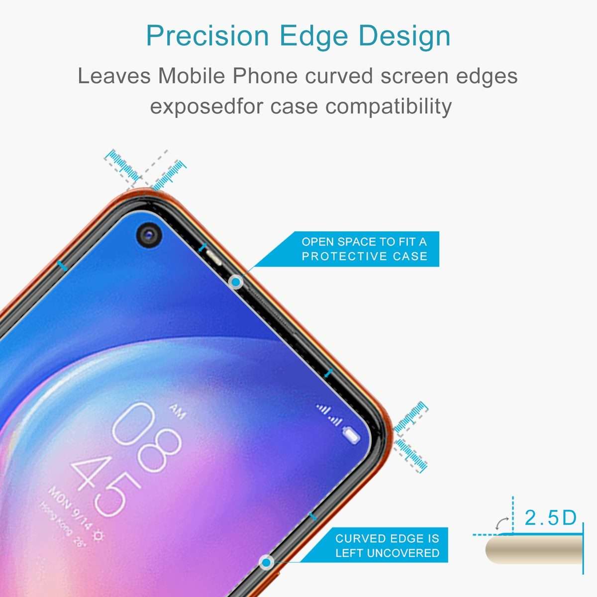 10 PCS 0.26mm 9H 2.5D Tempered Glass Film For Tecno Spark 5