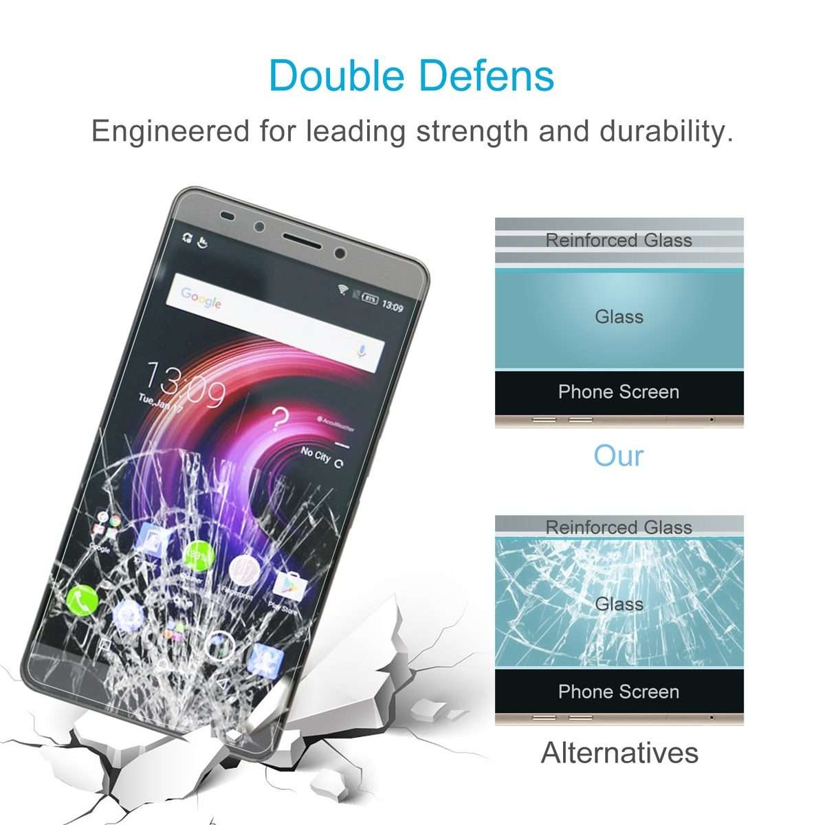 50 PCS 0.26mm 9H 2.5D Tempered Glass Film For Infinix Note 3 Pro