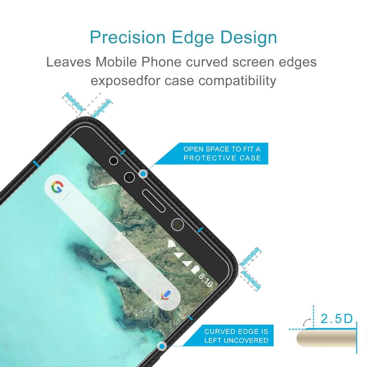 50 PCS 0.26mm 9H 2.5D Tempered Glass Film For Infinix Note 5