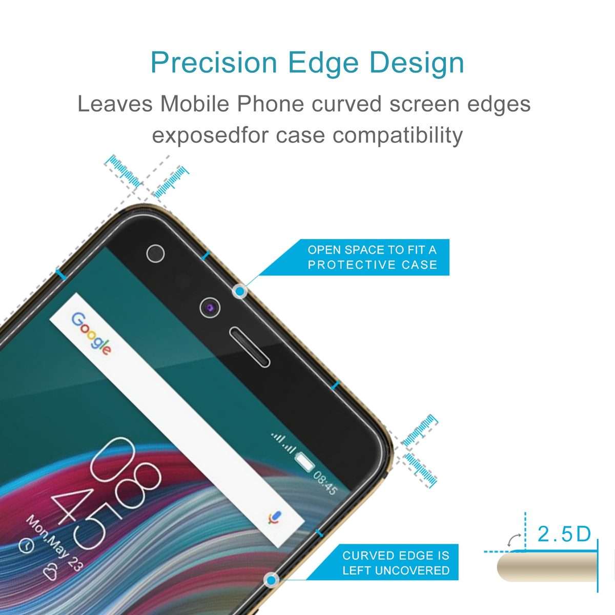 50 PCS 0.26mm 9H 2.5D Tempered Glass Film For Infinix ZERO 5 PRO
