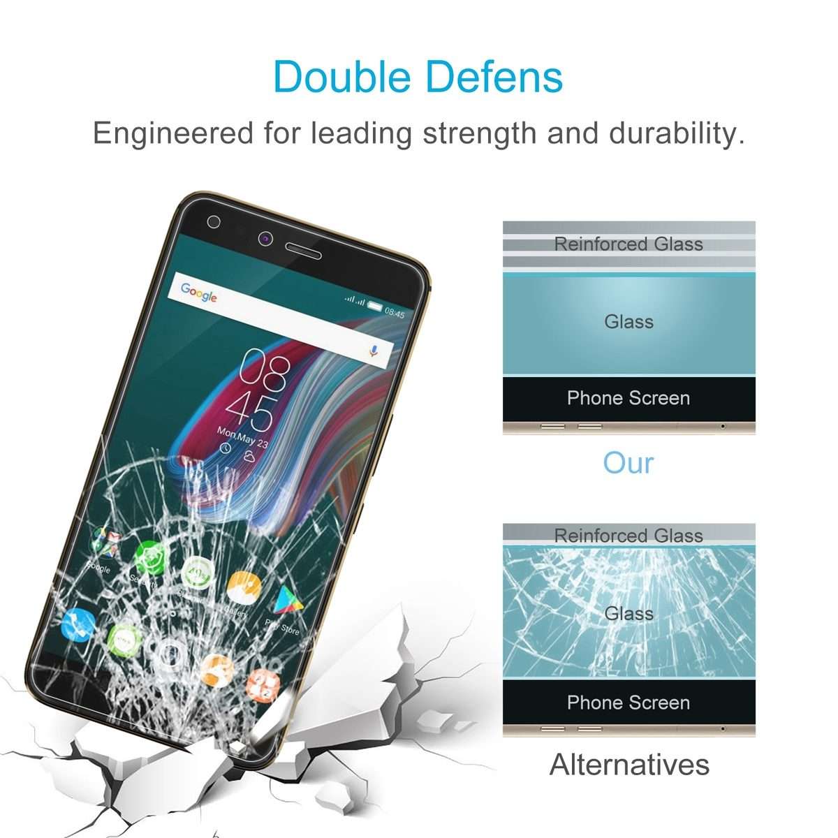 50 PCS 0.26mm 9H 2.5D Tempered Glass Film For Infinix ZERO 5 PRO