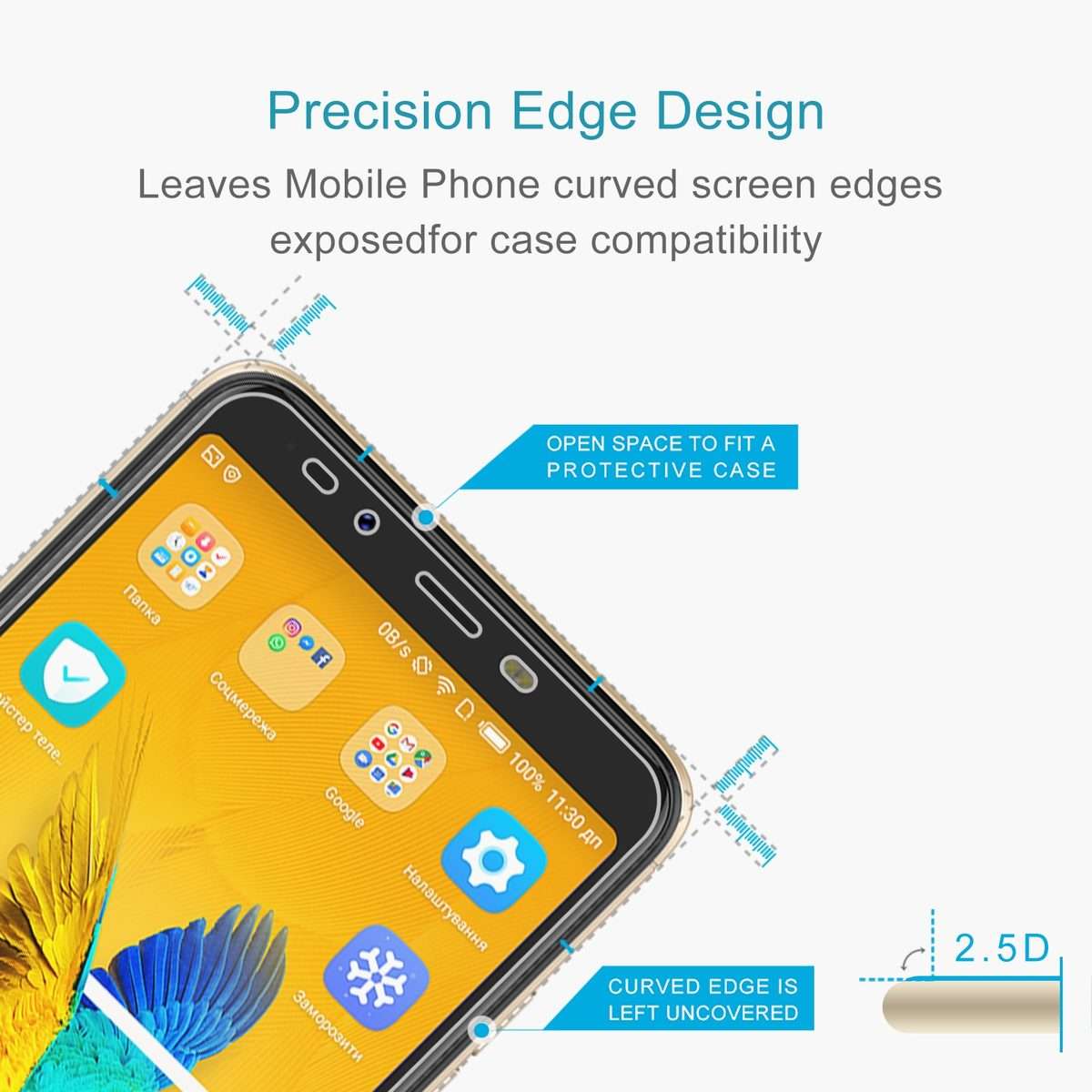 10 PCS 0.26mm 9H 2.5D Tempered Glass Film For Tecno POP 1s Pro