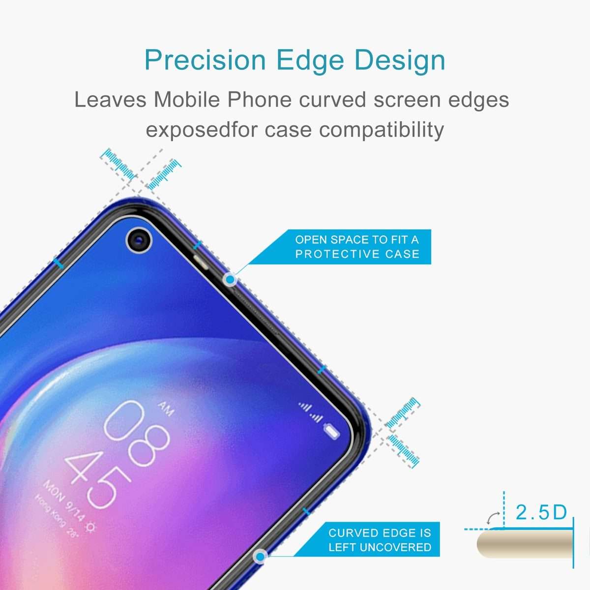 10 PCS 0.26mm 9H 2.5D Tempered Glass Film For Tecno Spark 5 Pro