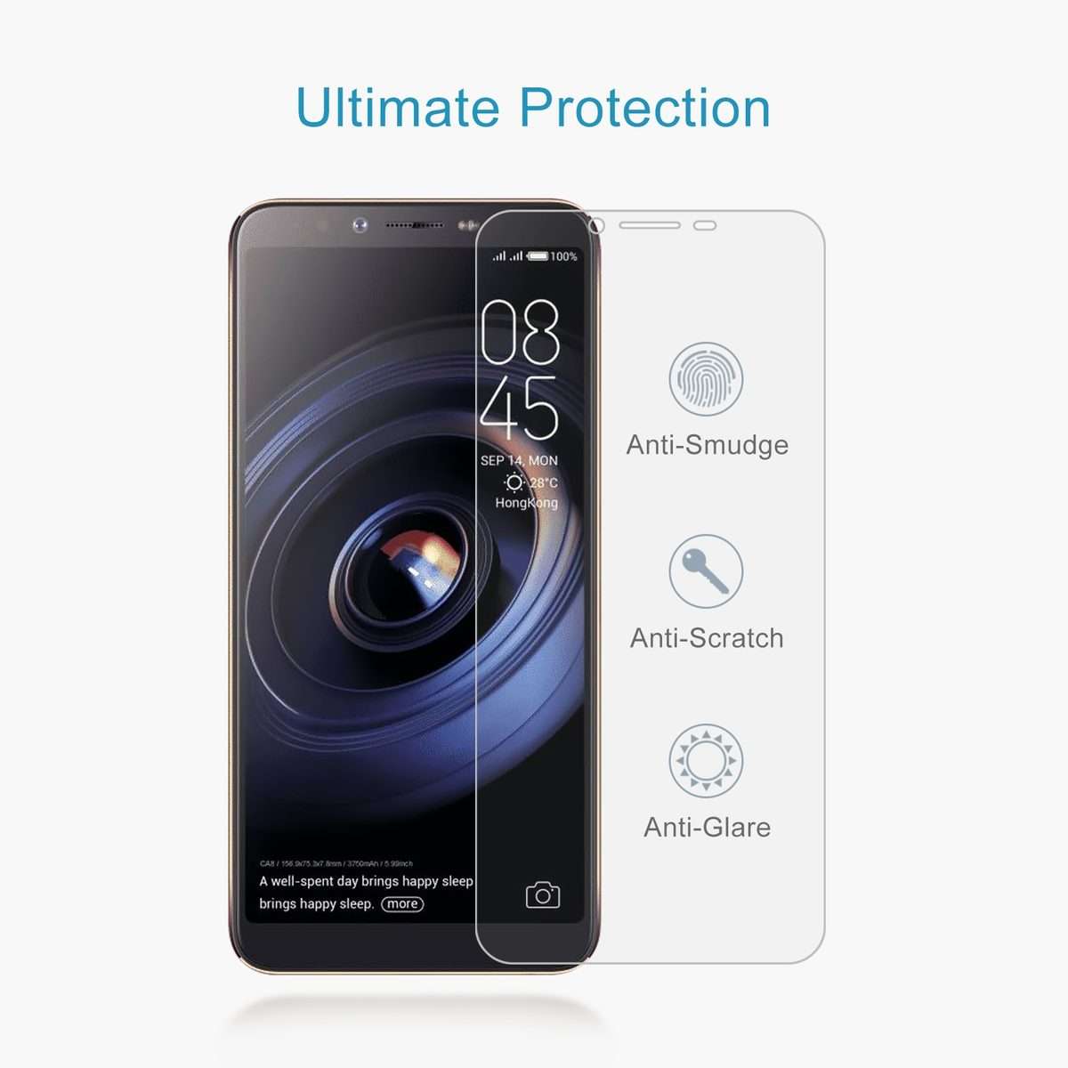 10 PCS 0.26mm 9H 2.5D Tempered Glass Film For Tecno Camon X Pro