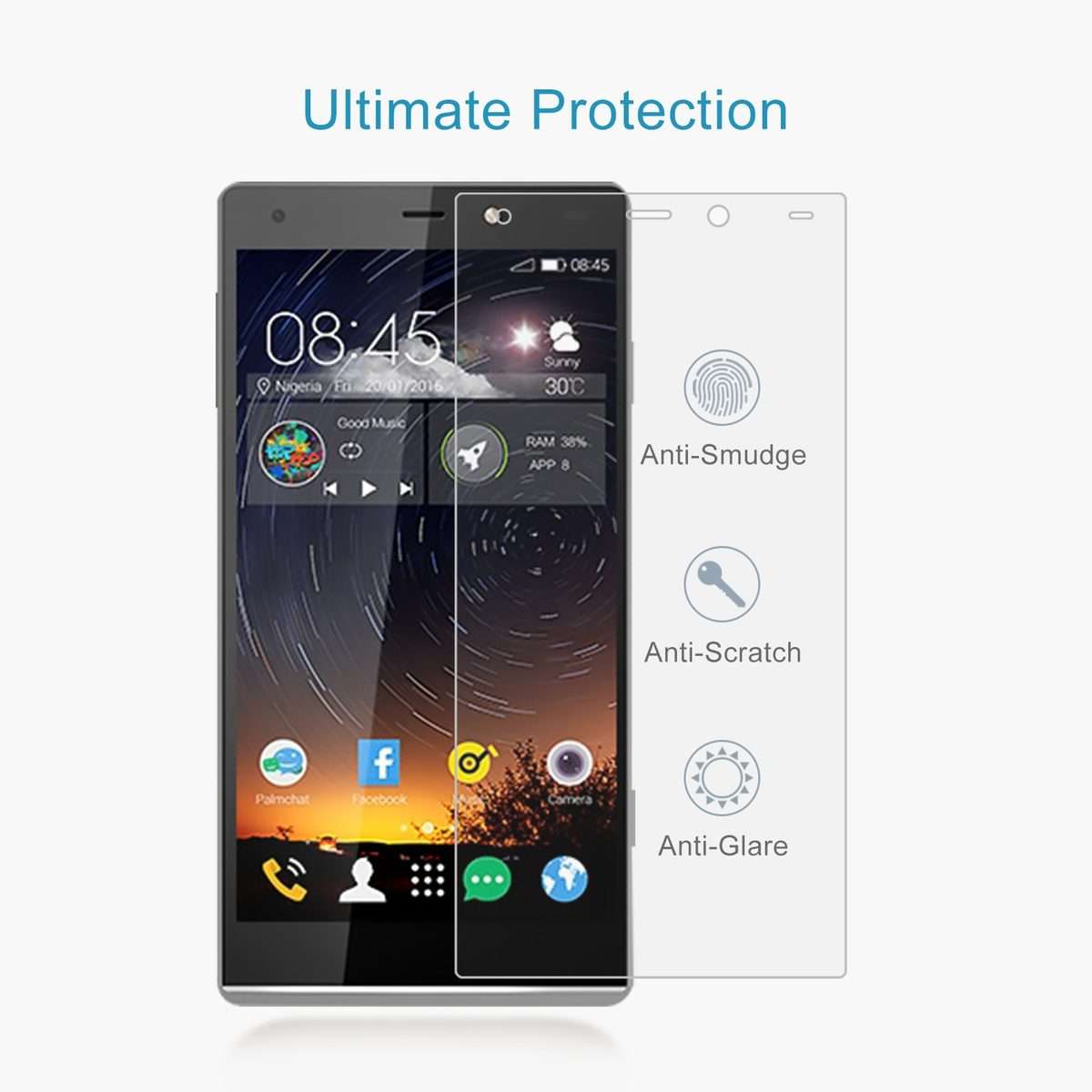 10 PCS 0.26mm 9H 2.5D Tempered Glass Film For Tecno Camon C5