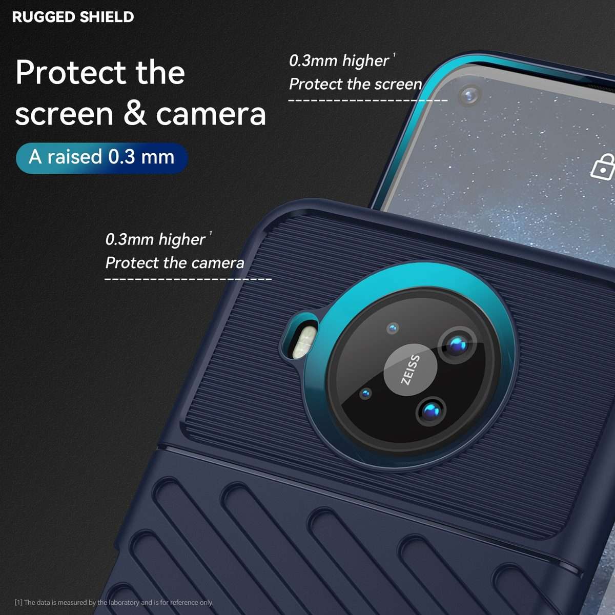 For Nokia 8.3 5G / 8 V 5G UW Thunderbolt Shockproof TPU Soft Phone Case(Blue)
