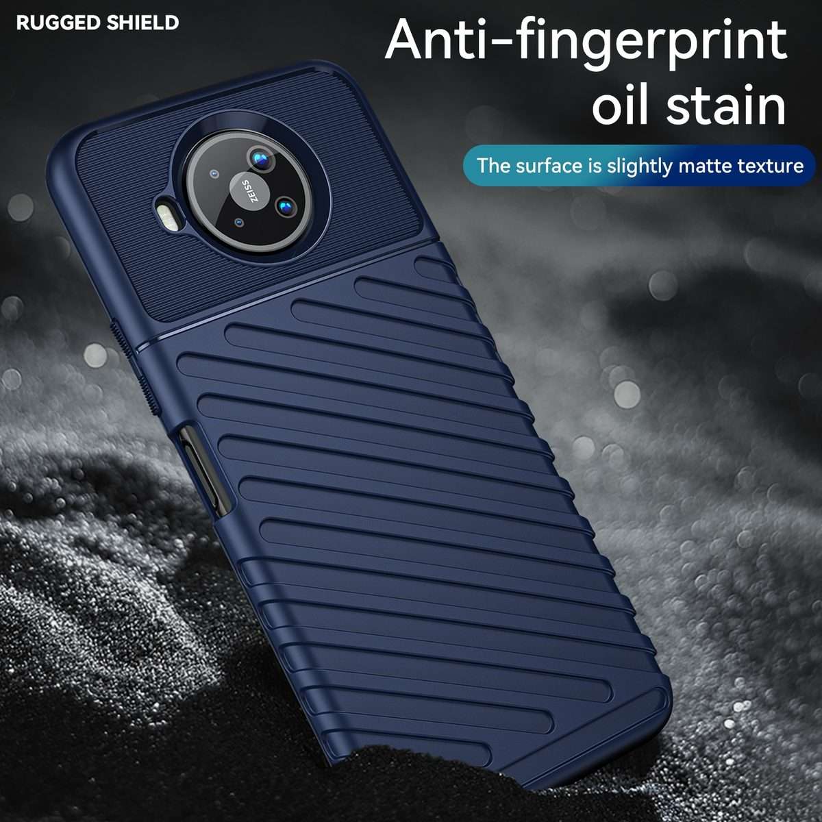 For Nokia 8.3 5G / 8 V 5G UW Thunderbolt Shockproof TPU Soft Phone Case(Blue)
