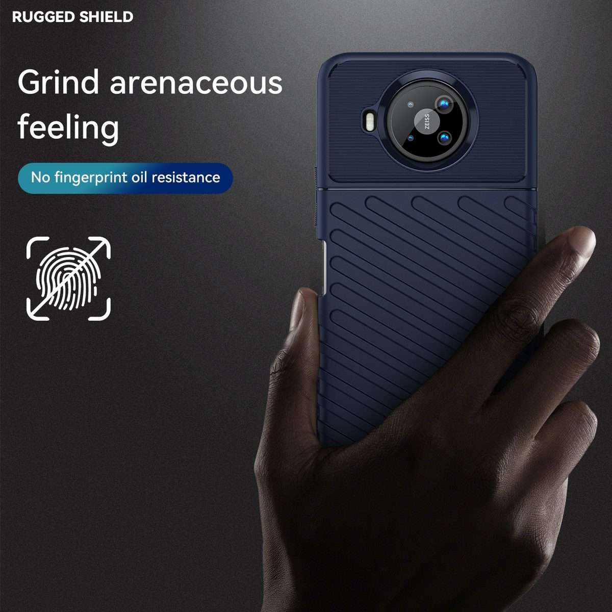 For Nokia 8.3 5G / 8 V 5G UW Thunderbolt Shockproof TPU Soft Phone Case(Blue)