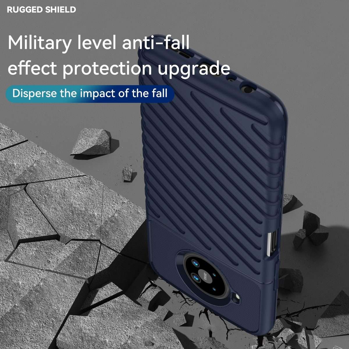 For Nokia 8.3 5G / 8 V 5G UW Thunderbolt Shockproof TPU Soft Phone Case(Blue)