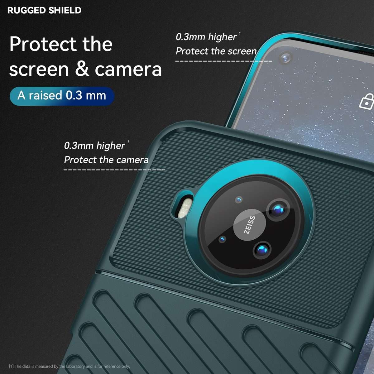 For Nokia 8.3 5G / 8 V 5G UW Thunderbolt Shockproof TPU Soft Phone Case(Green)