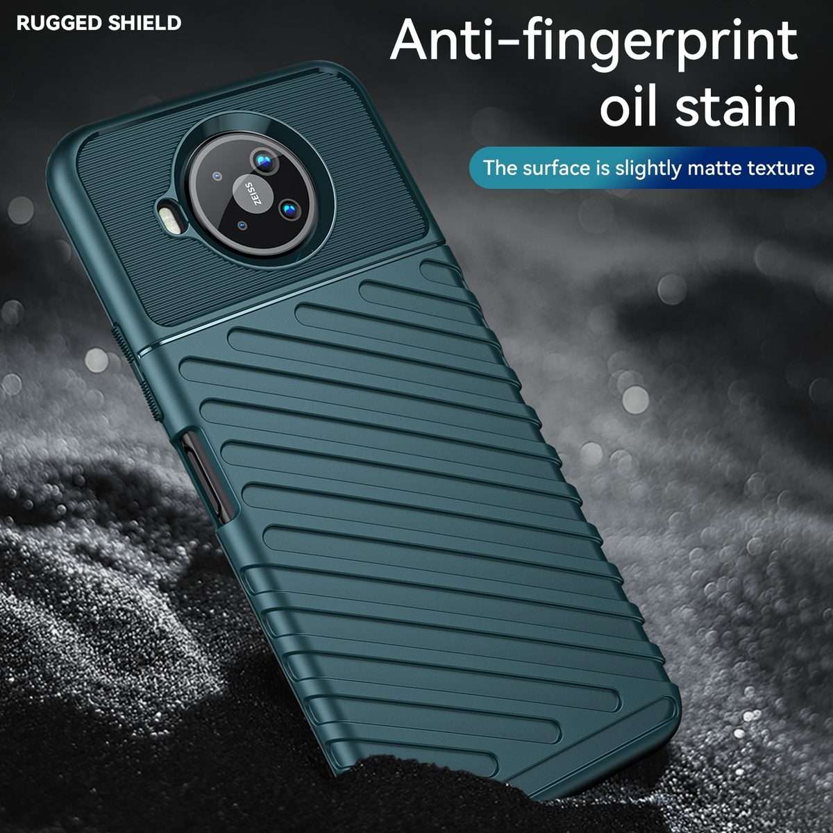 For Nokia 8.3 5G / 8 V 5G UW Thunderbolt Shockproof TPU Soft Phone Case(Green)