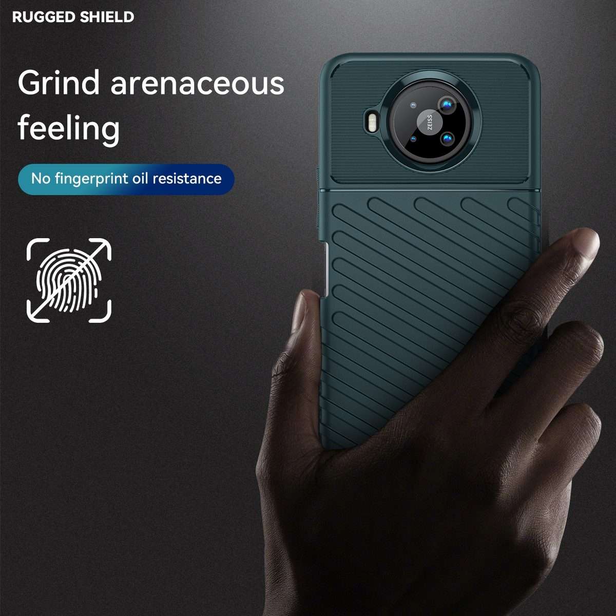 For Nokia 8.3 5G / 8 V 5G UW Thunderbolt Shockproof TPU Soft Phone Case(Green)