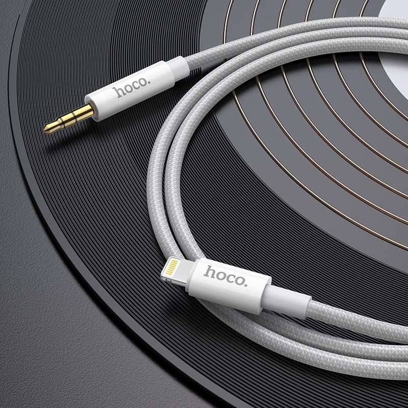 hoco UPA19 8 Pin Digital Audio Conversion Cable, Length: 1m(Silver)