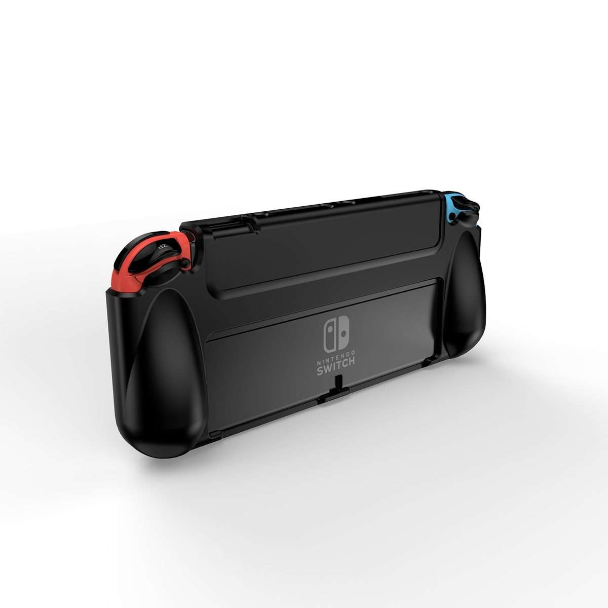 Anti-slip and Shockproof Game Console TPU Protective Cover for Nintendo Switch OLED(Black)