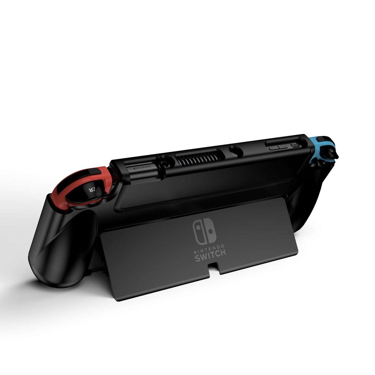 Anti-slip and Shockproof Game Console TPU Protective Cover for Nintendo Switch OLED(Black)