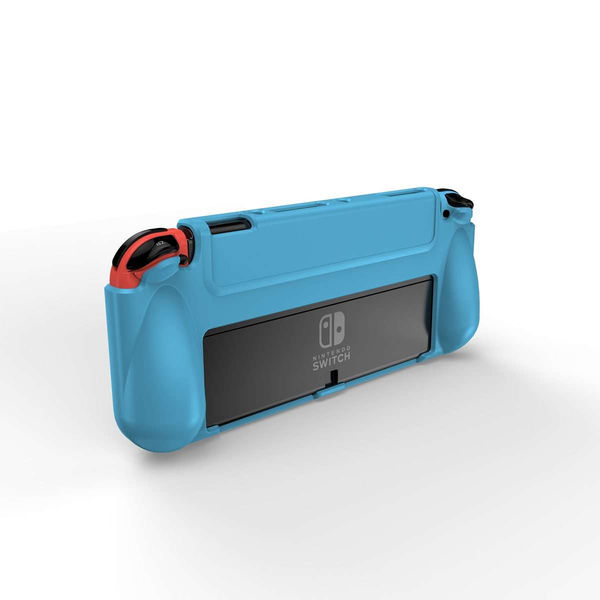 Anti-slip and Shockproof Game Console TPU Protective Cover for Nintendo Switch OLED(Blue)