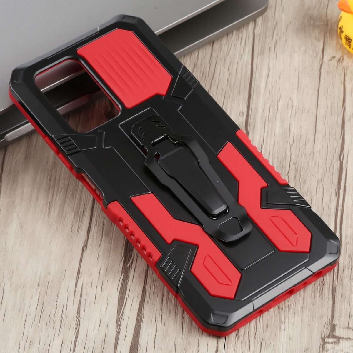 For Infinix Note 10 Pro Armor Warrior Shockproof PC + TPU Phone Case(Red)