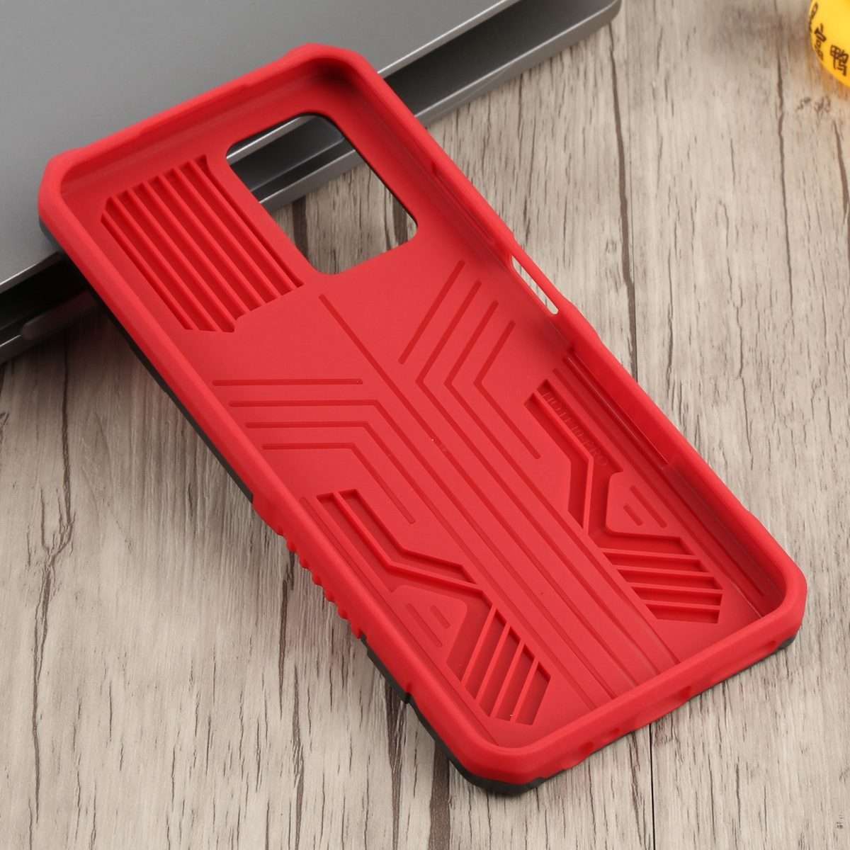 For Infinix Note 10 Pro Armor Warrior Shockproof PC + TPU Phone Case(Red)