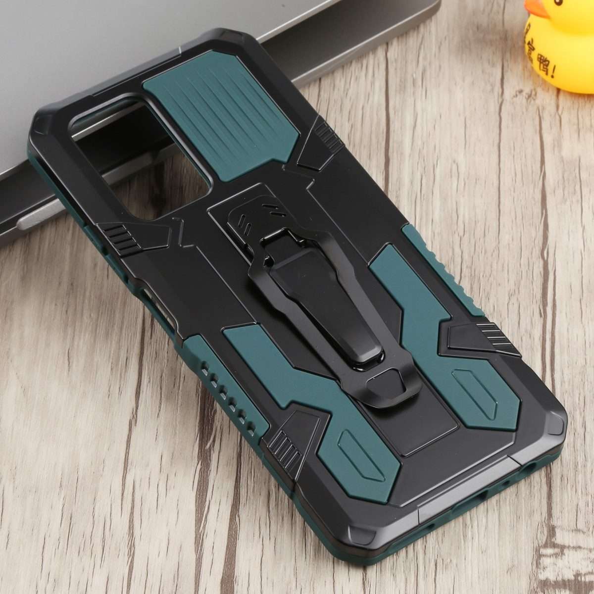 For Infinix Note 10 Pro Armor Warrior Shockproof PC + TPU Phone Case(Green)