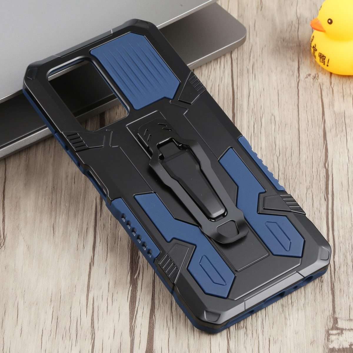 For Infinix Note 10 Pro Armor Warrior Shockproof PC + TPU Phone Case(Blue)
