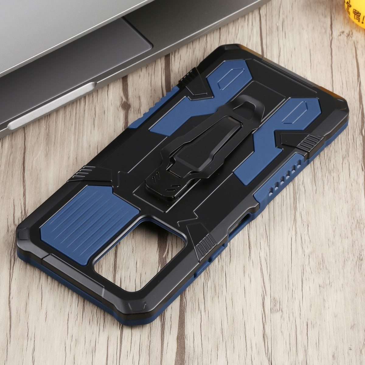 For Infinix Note 10 Pro Armor Warrior Shockproof PC + TPU Phone Case(Blue)