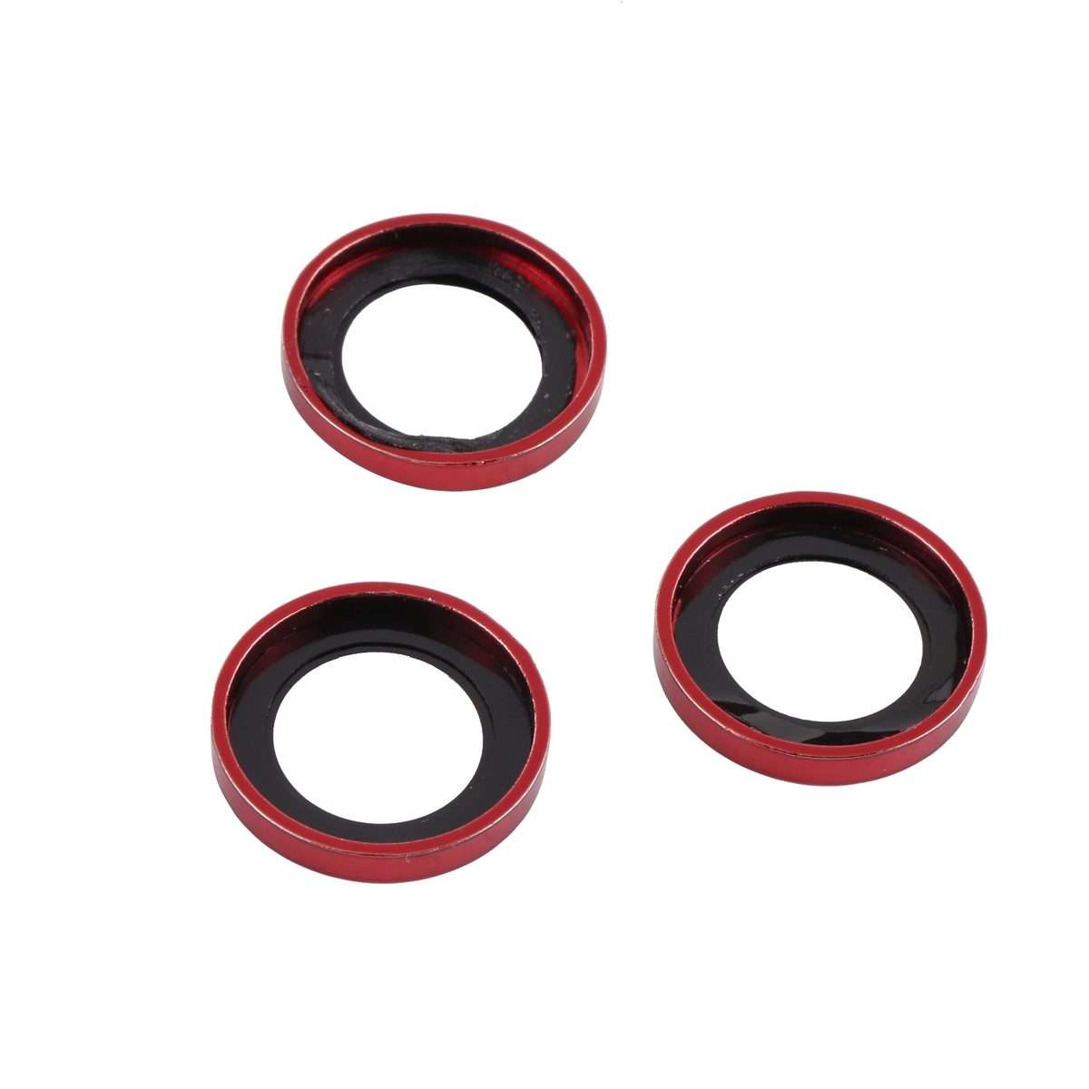 For iPhone 13 Pro Max / 13 Pro 9H Point Drill Camera Lens Protector Ring(Red)