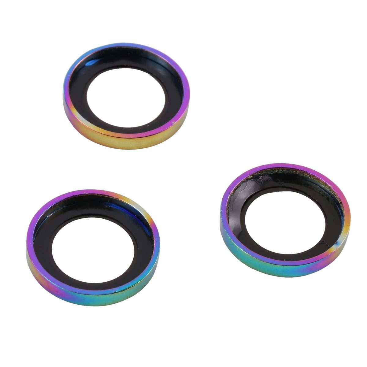 For iPhone 13 Pro Max / 13 Pro 9H Point Drill Camera Lens Protector Ring(Colorful)