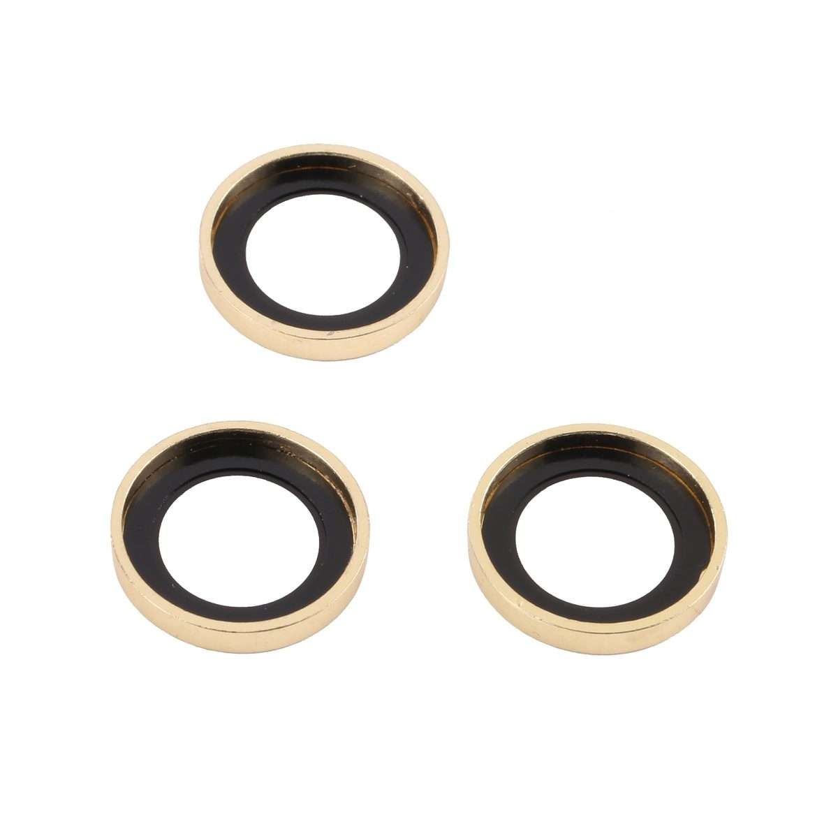 For iPhone 13 Pro Max / 13 Pro 9H Point Drill Camera Lens Protector Ring(Gold)