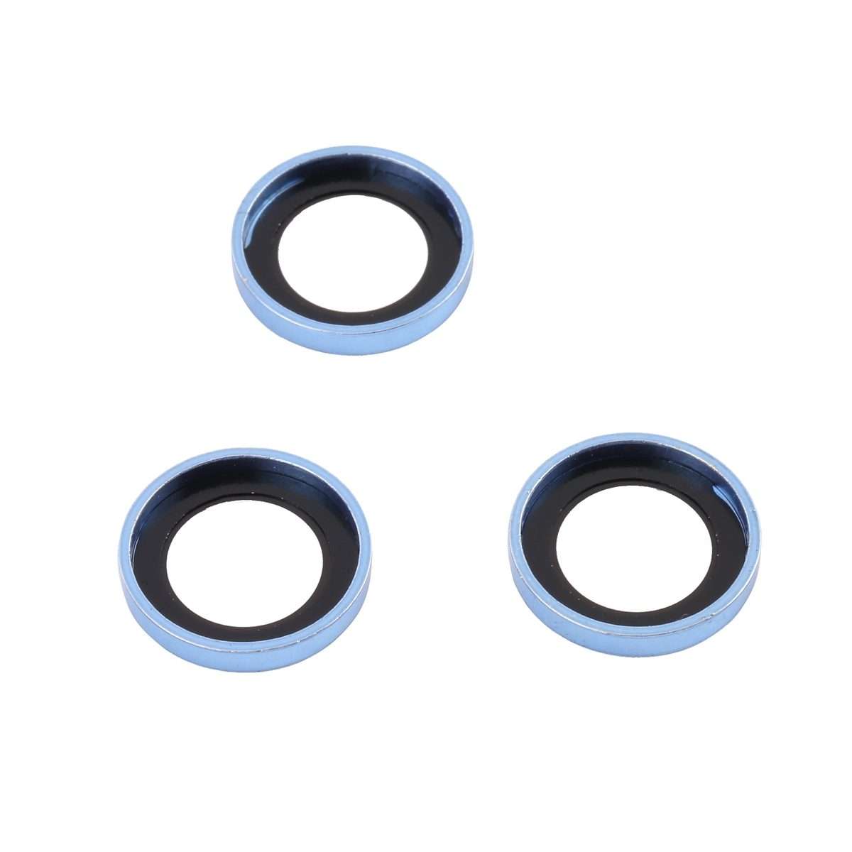 For iPhone 13 Pro Max / 13 Pro 9H Point Drill Camera Lens Protector Ring(Blue)
