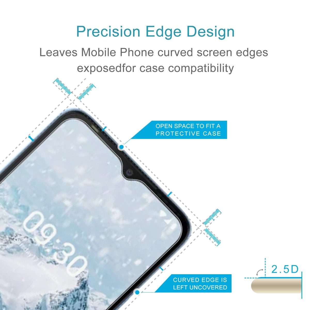 10 PCS 0.26mm 9H 2.5D Tempered Glass Film For Tecno POP 5 LTE