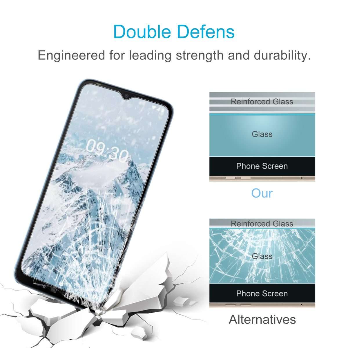 10 PCS 0.26mm 9H 2.5D Tempered Glass Film For Tecno POP 5 LTE