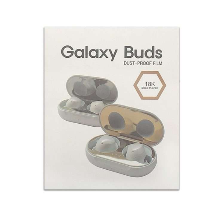 For Galaxy Buds Wireless Bluetooth Earphone Metal Protective Sticker(Black)