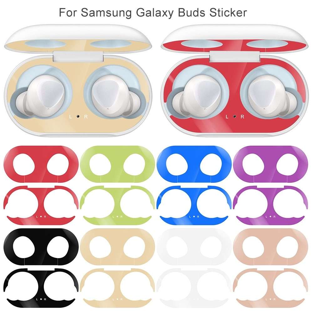 For Galaxy Buds Wireless Bluetooth Earphone Metal Protective Sticker(Blue)